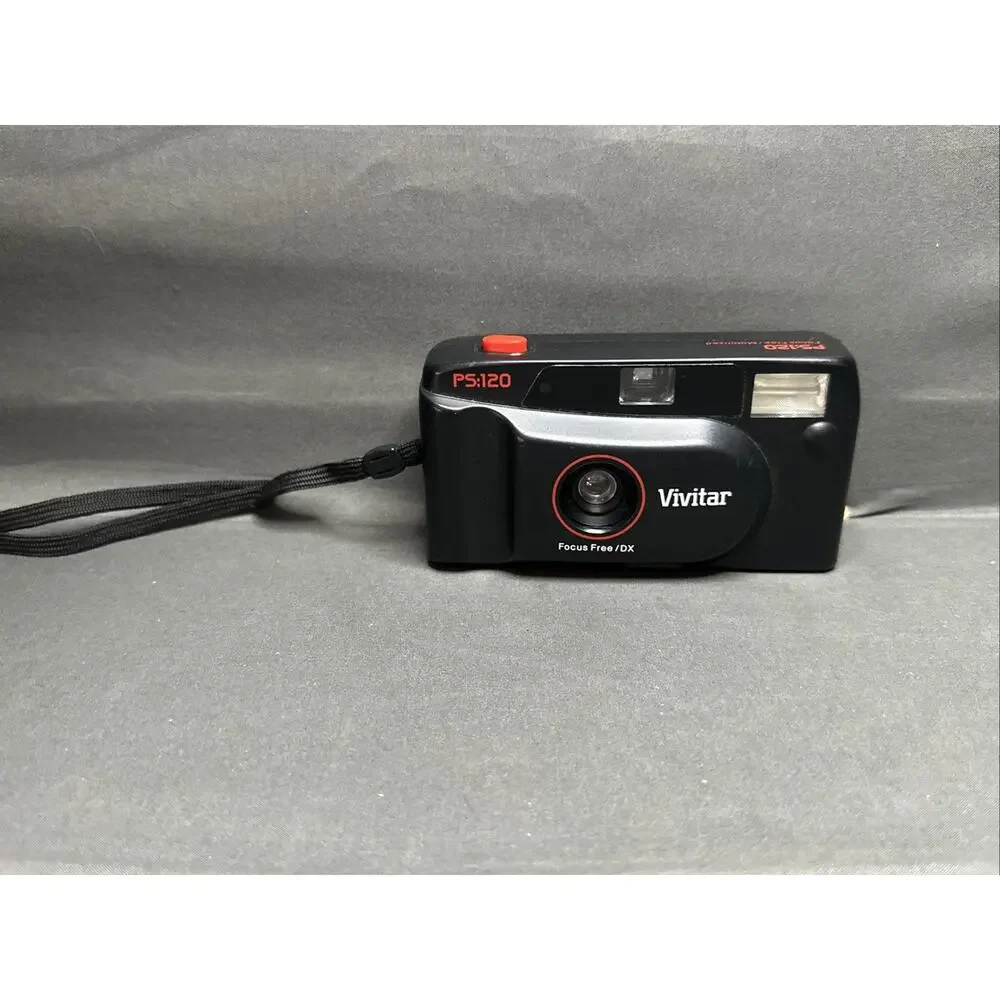 Vivitar PS 120 Lens 35mm Camera - Focus Free / Motorized - Tested